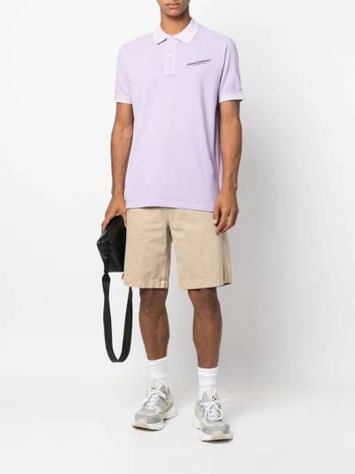 Diesel logo-print short-sleeved polo shirt outlook