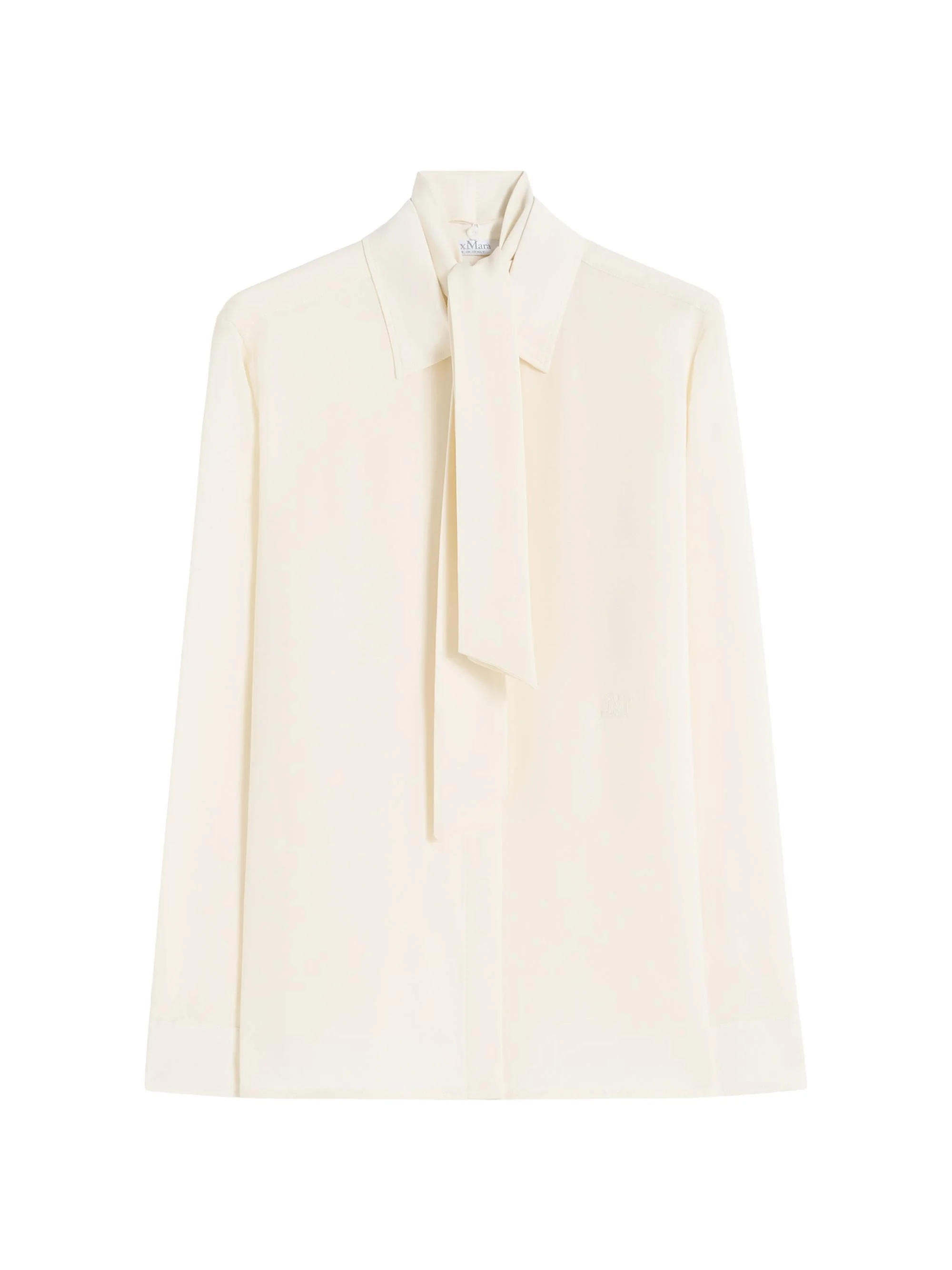 Women's Heavy Silk Shirt - Ivory - 1