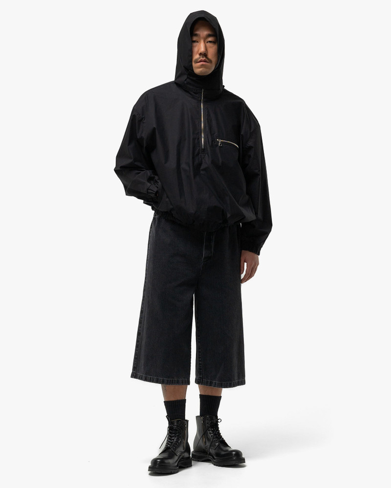 RIER Popeline Waxed Cotton Windbreaker Black outlook
