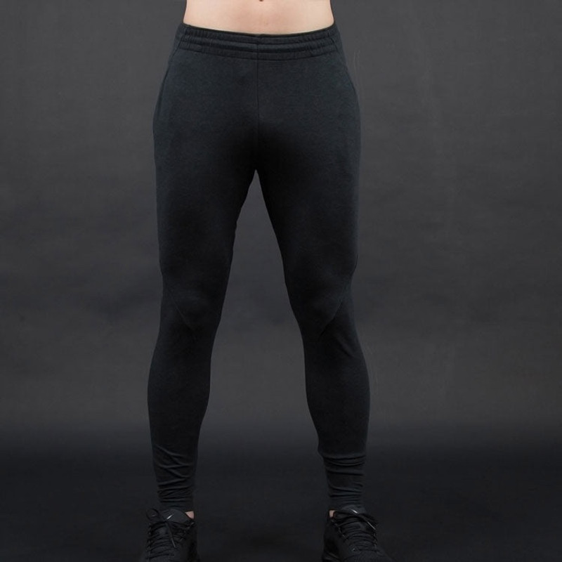 Jordan Men's Air Jordan Solid Color Elastic Waistband Slim Fit Sports Pants/Trousers/Joggers Black 861554-0 outlook