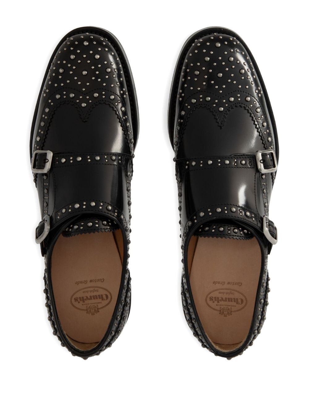 studded monk shoes - 3