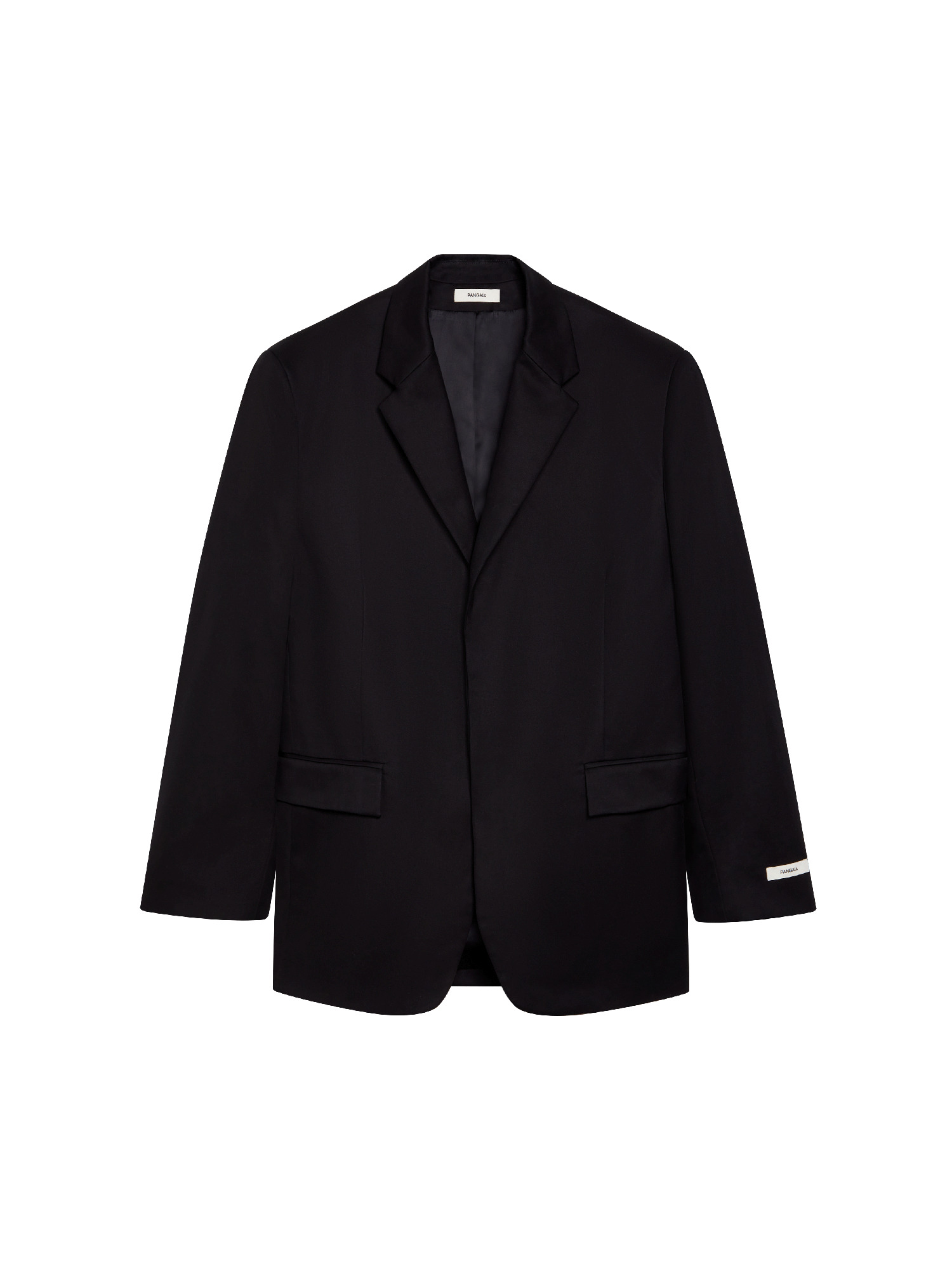 Men's Organic Cotton Oversized Tailored Blazer - Black - 1