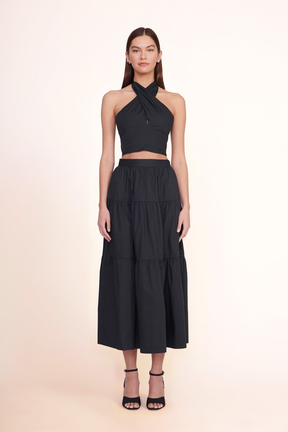STAUD SMOCKED KAI TOP | BLACK - 5