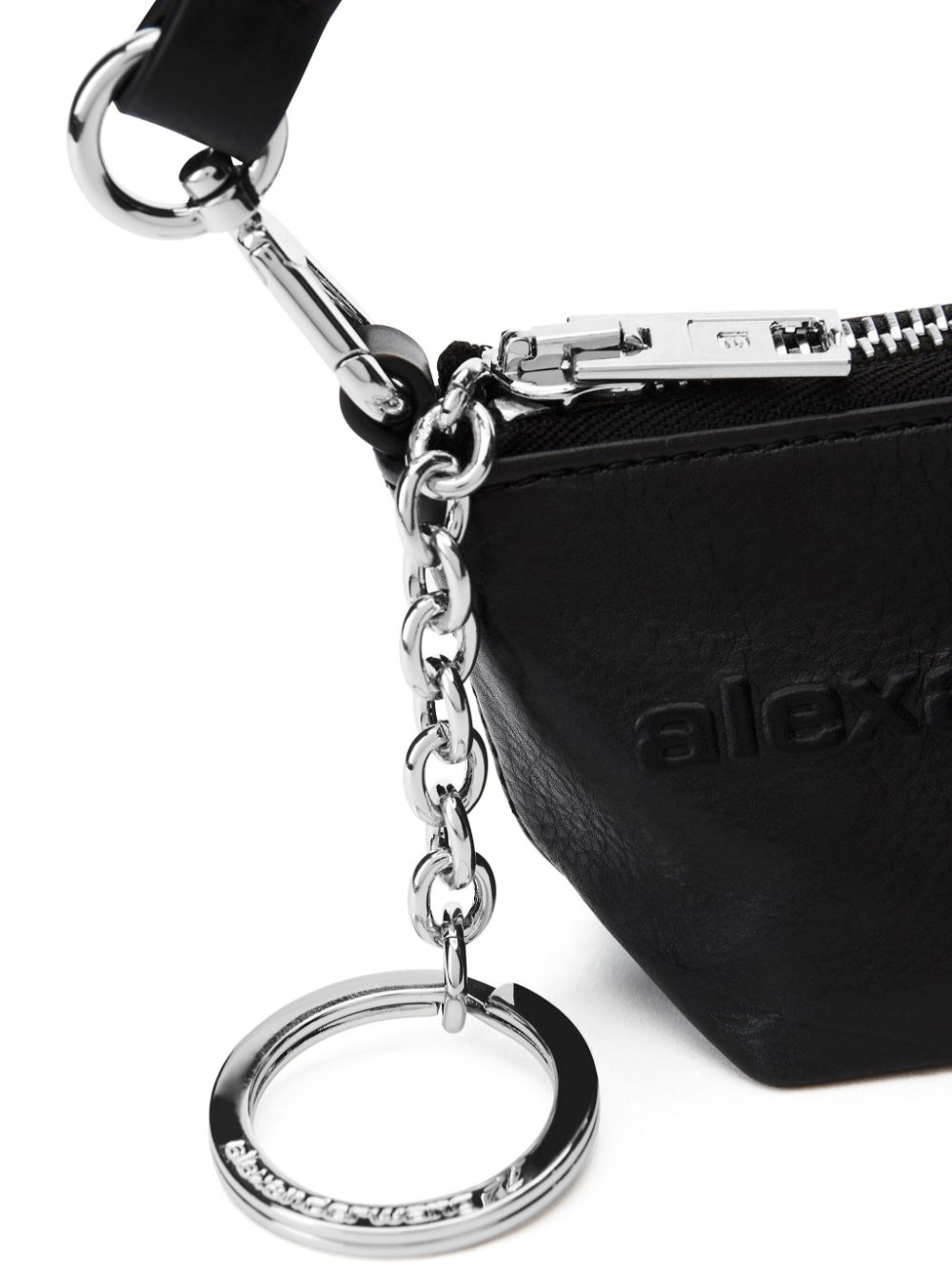 logo-embossed leather purse - 3