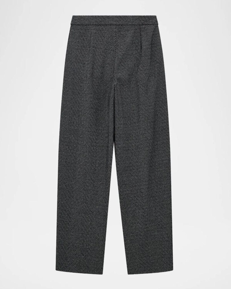 Straight-Leg Chevron Trousers 6
