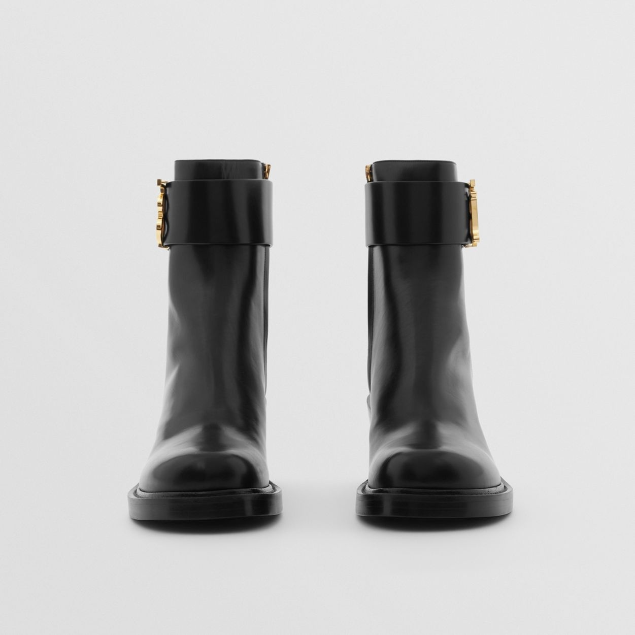 Monogram Motif Leather Block-heel Boots - 4