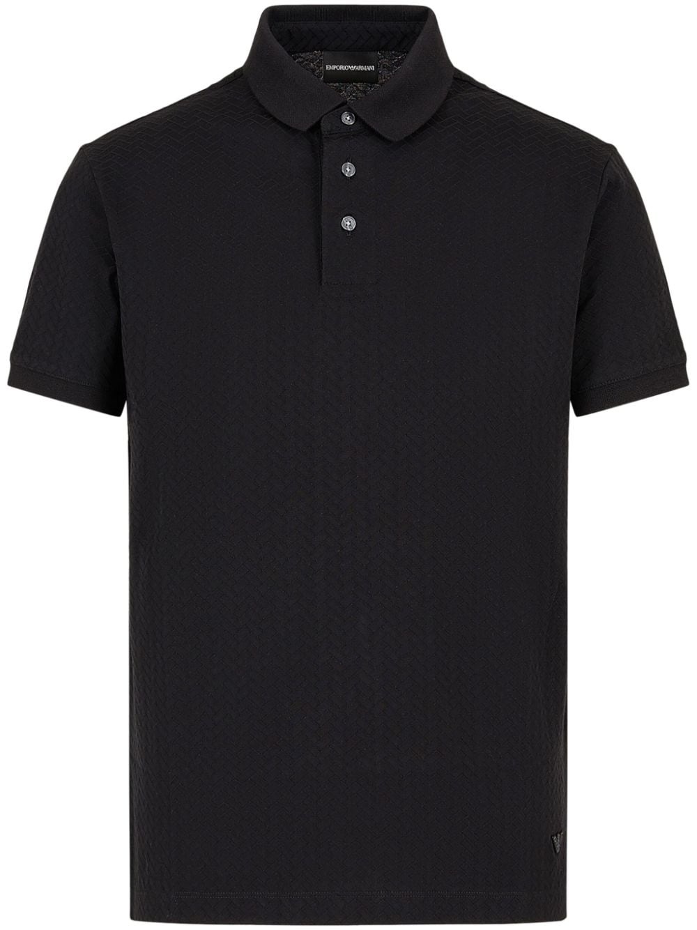 logo-embroidered cotton polo shirt - 1