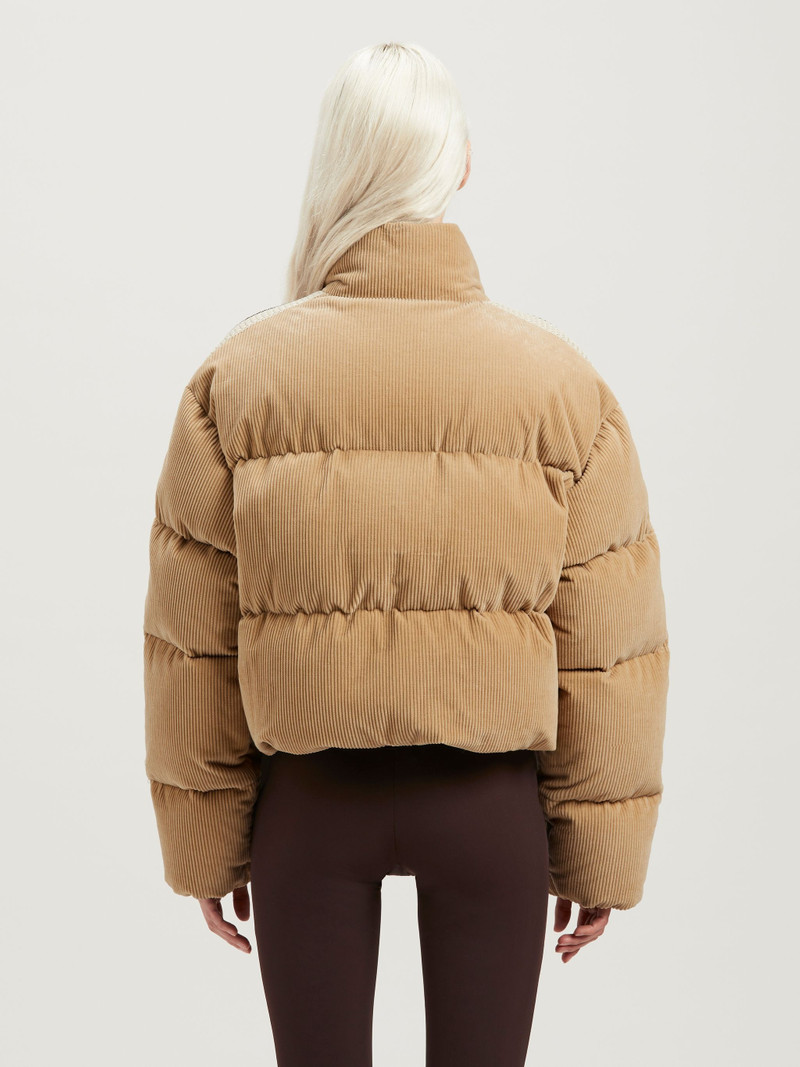 Corduroy Crop Down Jacket 5