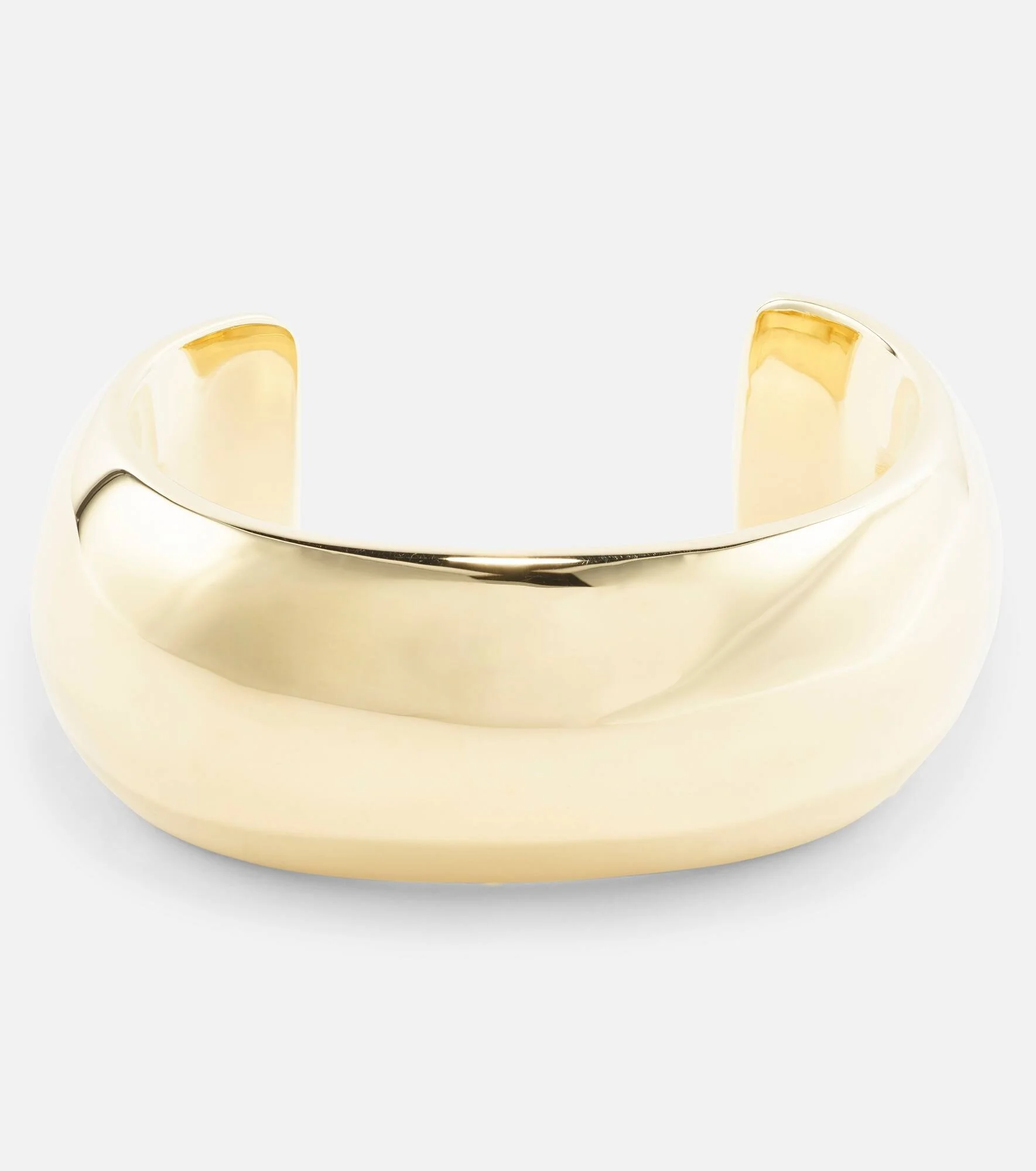 Globe Small gold-plated cuff bracelet - 1