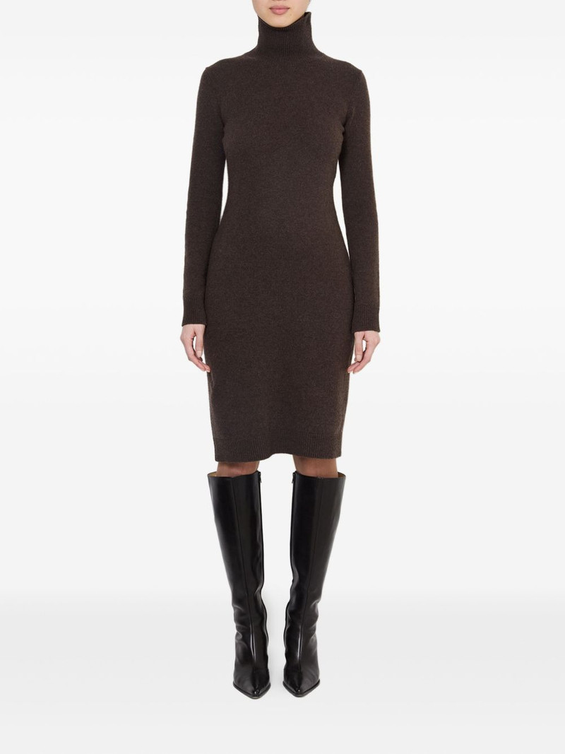 MM6 Maison Margiela high-neck ribbed dress outlook