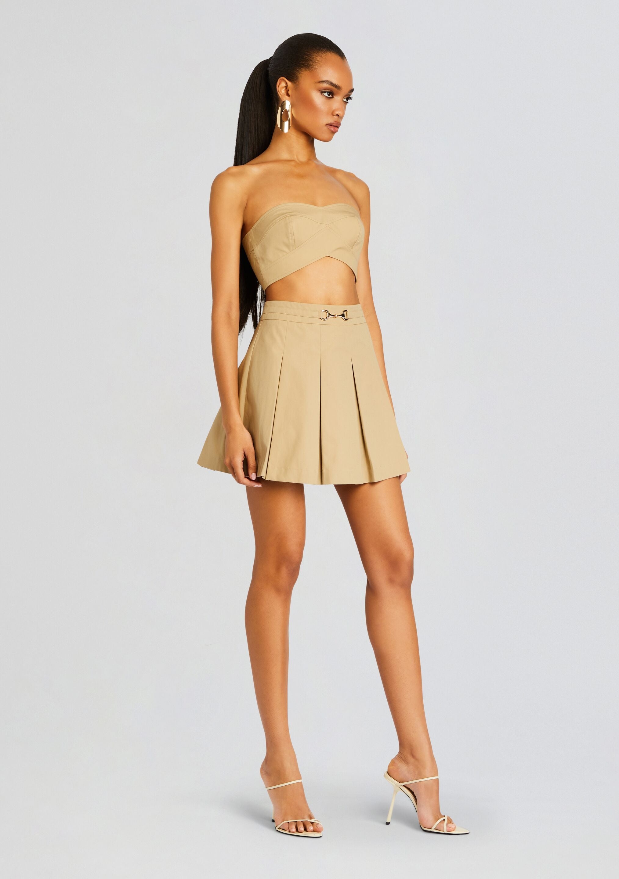 TRENCH PLEATED SKIRT - 3