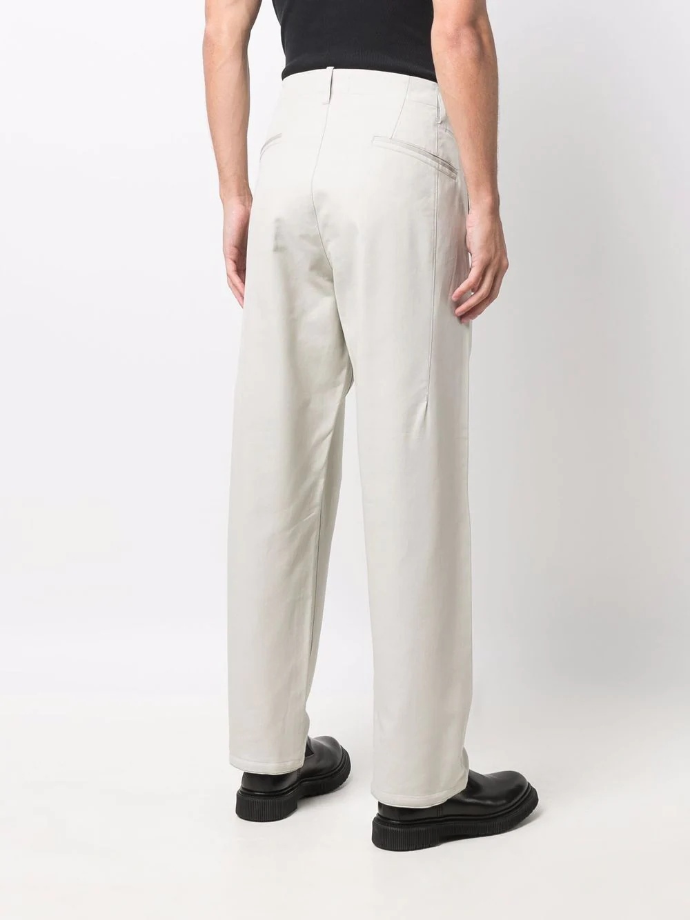 straight-leg cotton chinos - 4