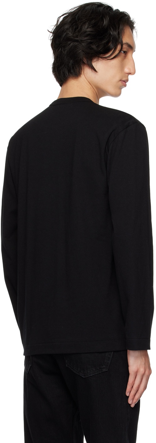 Black Heart Patch Long Sleeve T-Shirt - 6