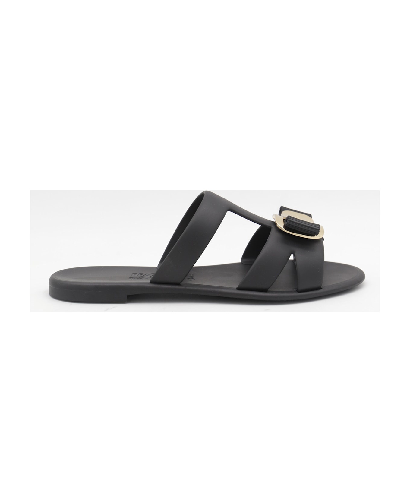 Black Leather Flats - 2