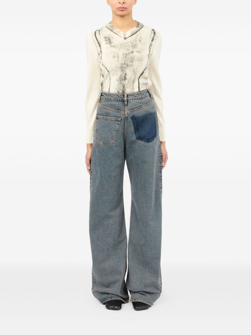 pocket-detail jeans - 2