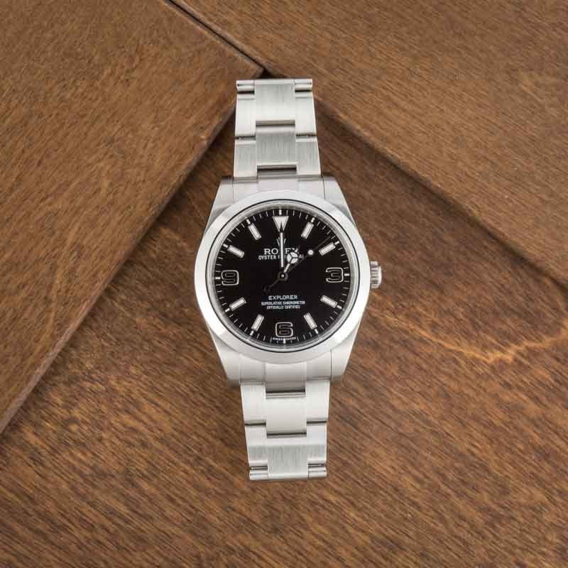 Pre-owned Rolex Explorer 214270 Black MK I Dial - 4