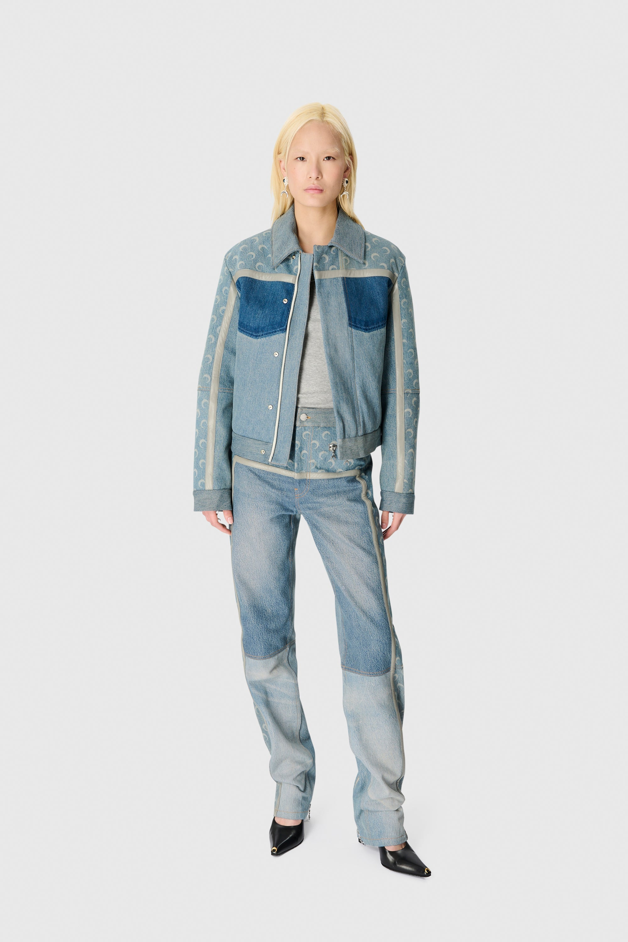 Regenerated Denim Boxy Jacket - 6