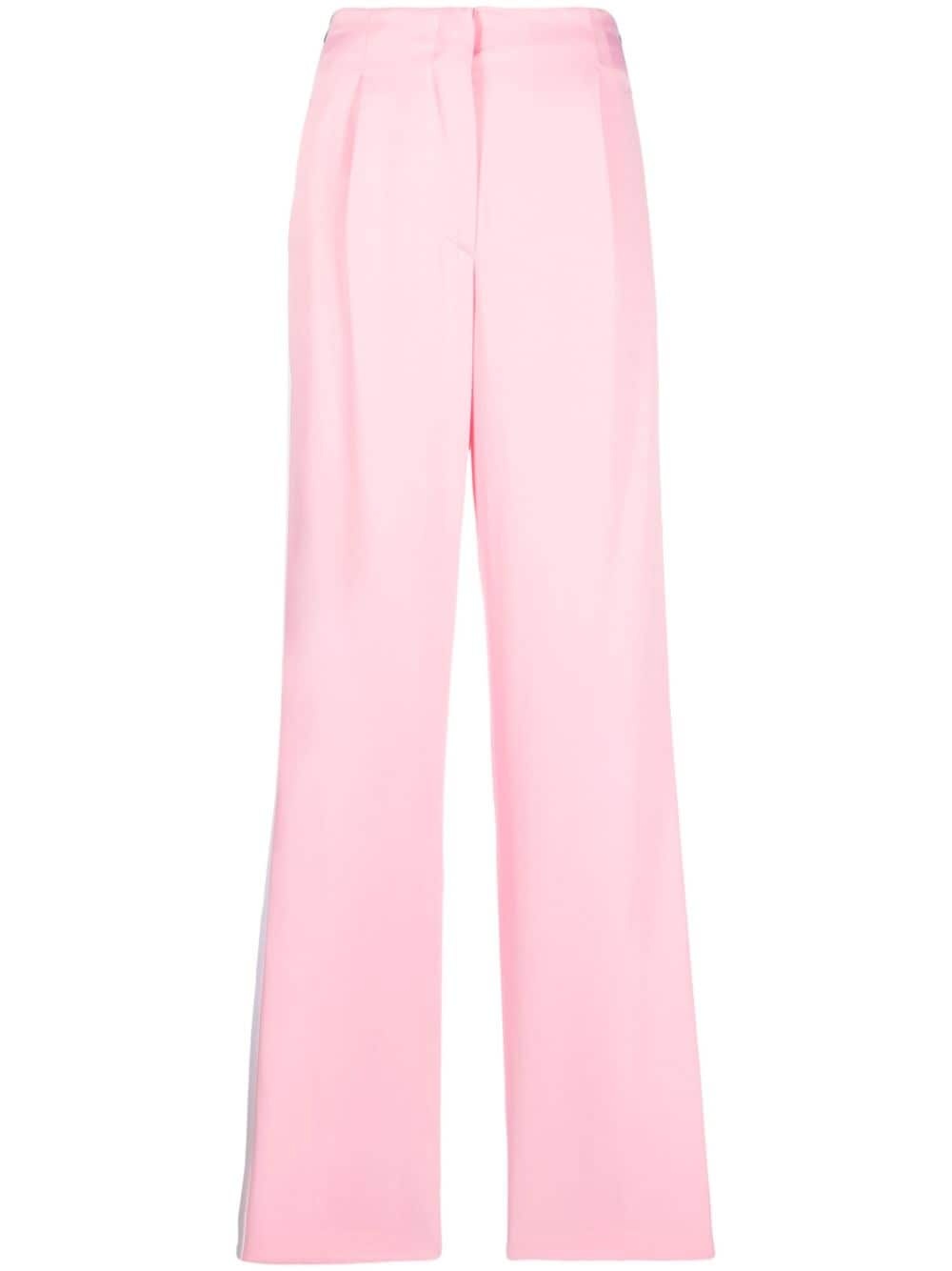 side-stripe tailored pants - 1