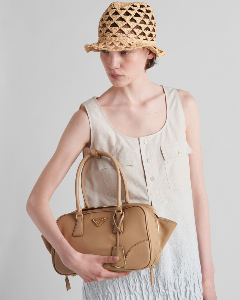 Prada Prada Re-Edition 1978 medium Re-Nylon and Saffiano leather two-handle bag outlook