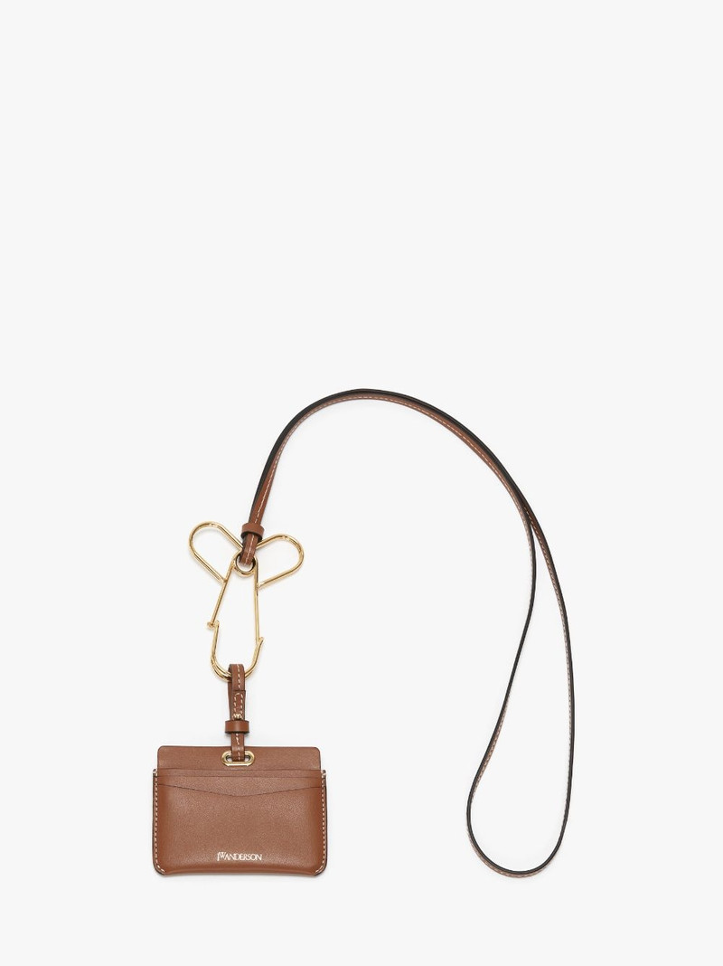 LEATHER CARDHOLDER WITH PENIS PIN STRAP 1