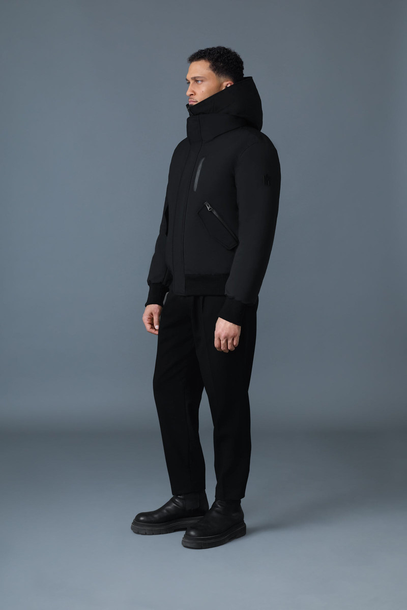 DIXON-NFR 2-In-1 down bomber jacket with hooded bib for men 3