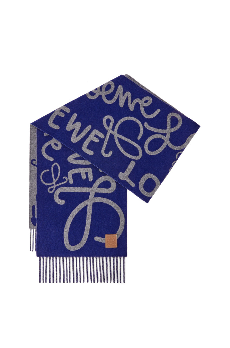 LOEWE scarf in wool and cashmere 4