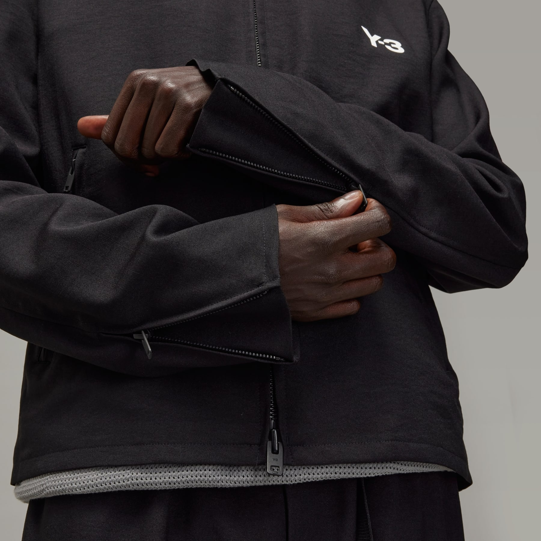 Y-3 Mesh 3-Stripes Track Top - 6