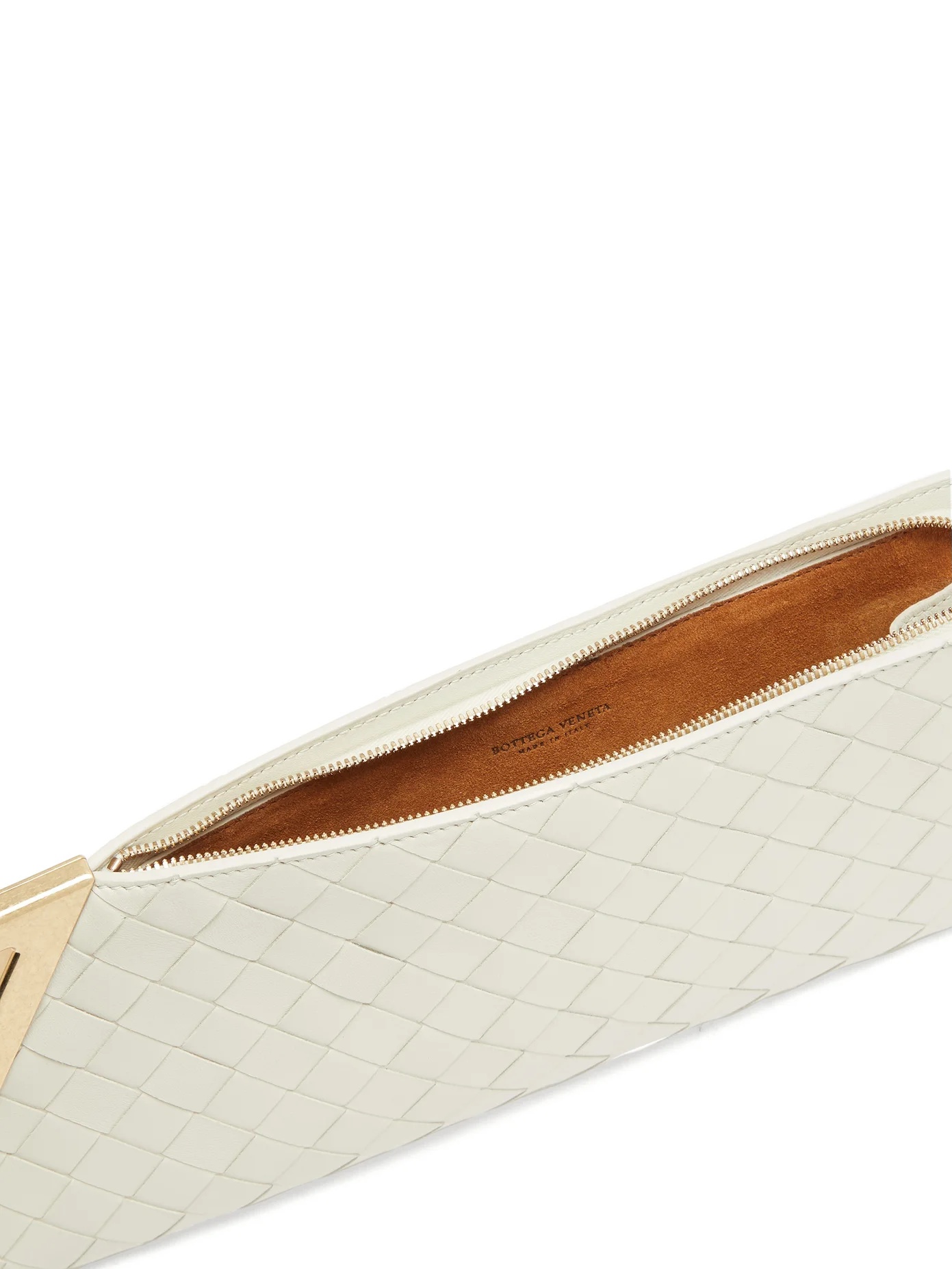 Baguette Intrecciato leather clutch - 5