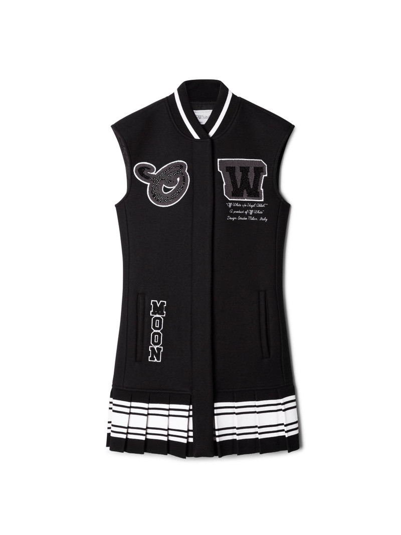 Wo Meteor Bling Varsity Dress Black Whit 1