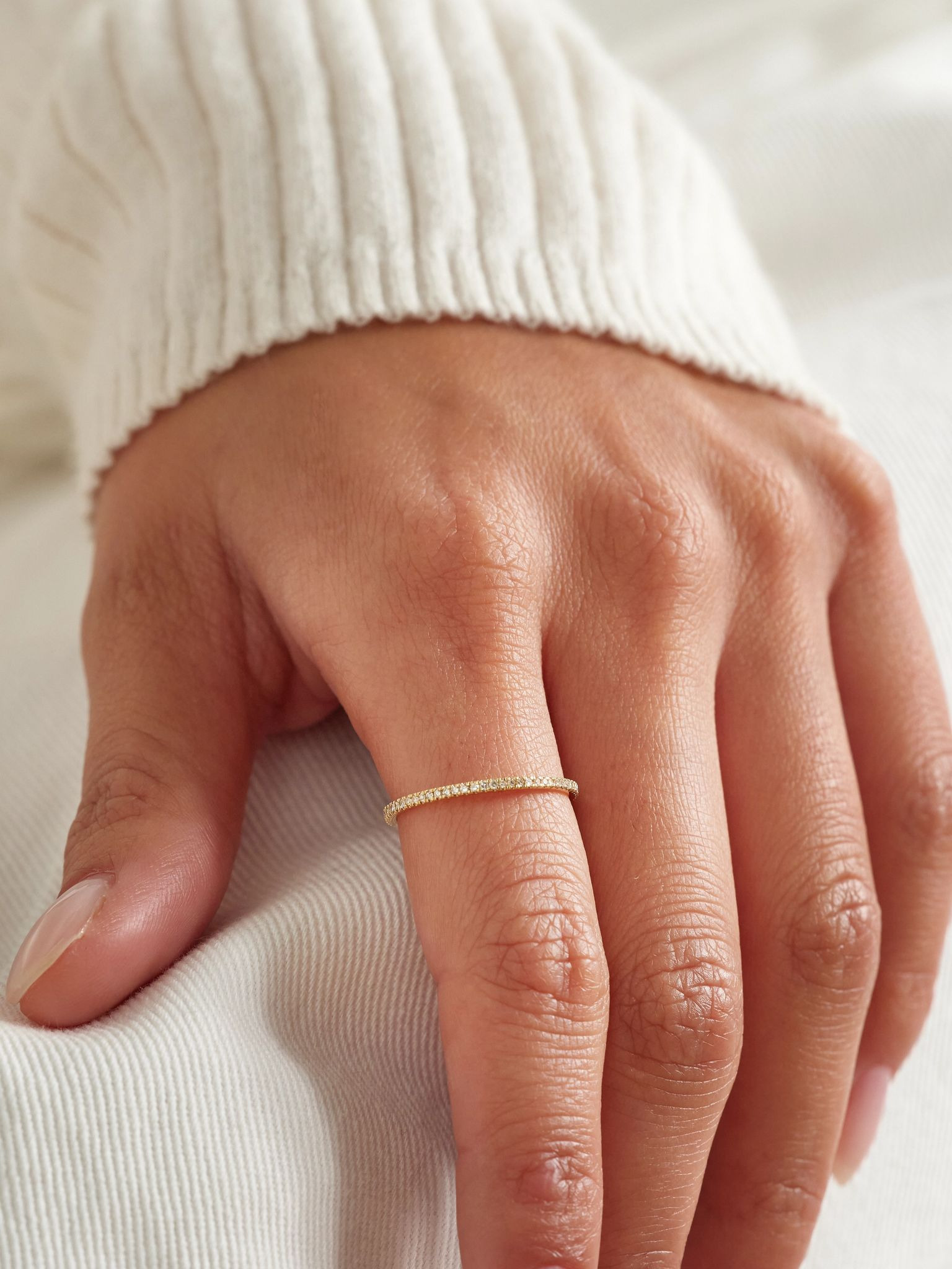 Gold diamond ring Gold - 2