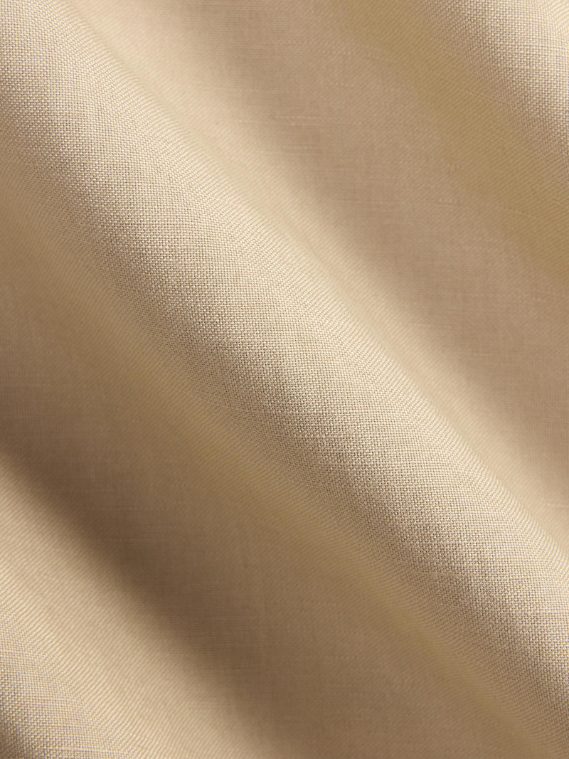 Men's Silk-Linen Shirt - Champagne 7