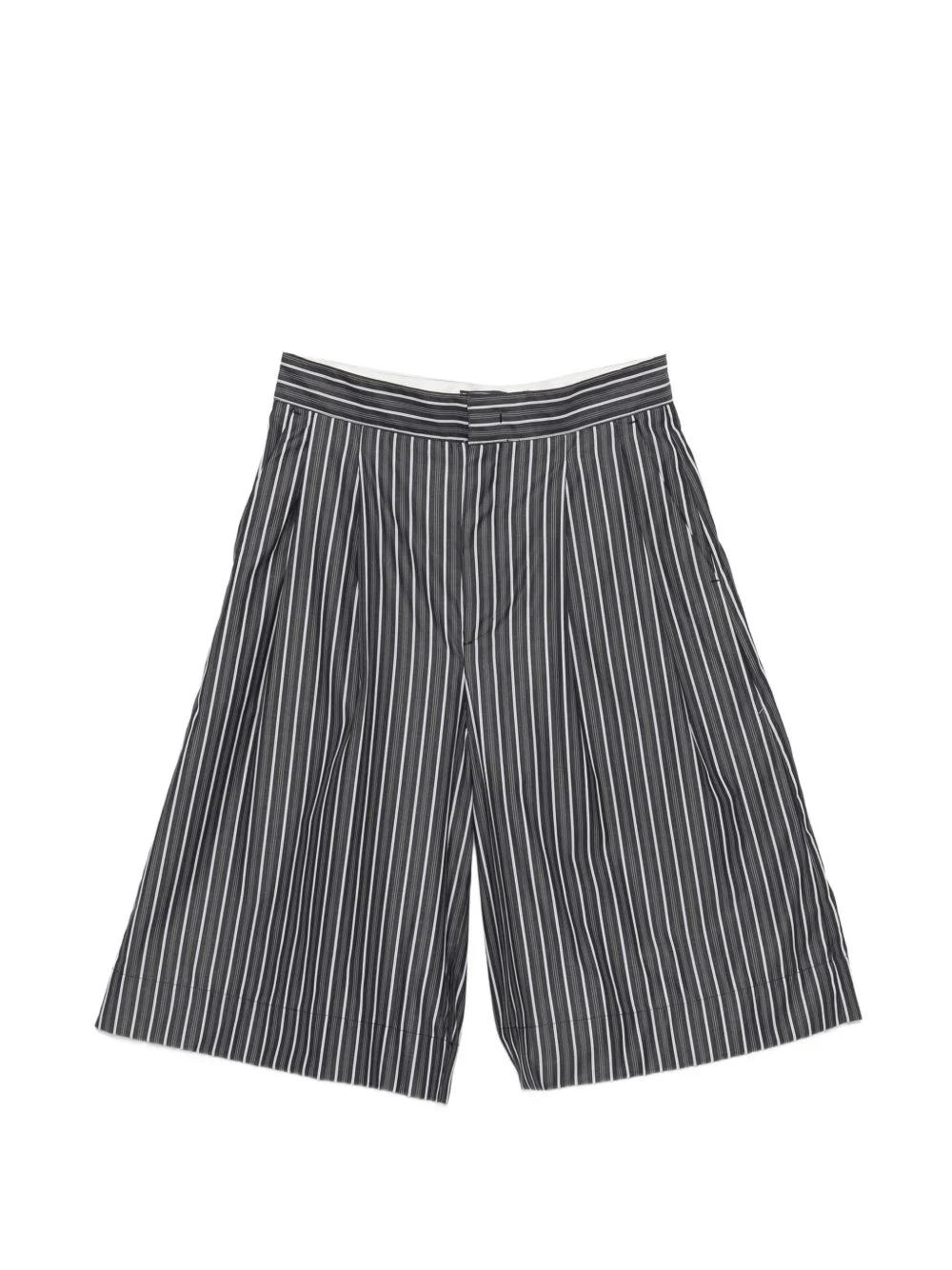 striped culottes shorts - 1
