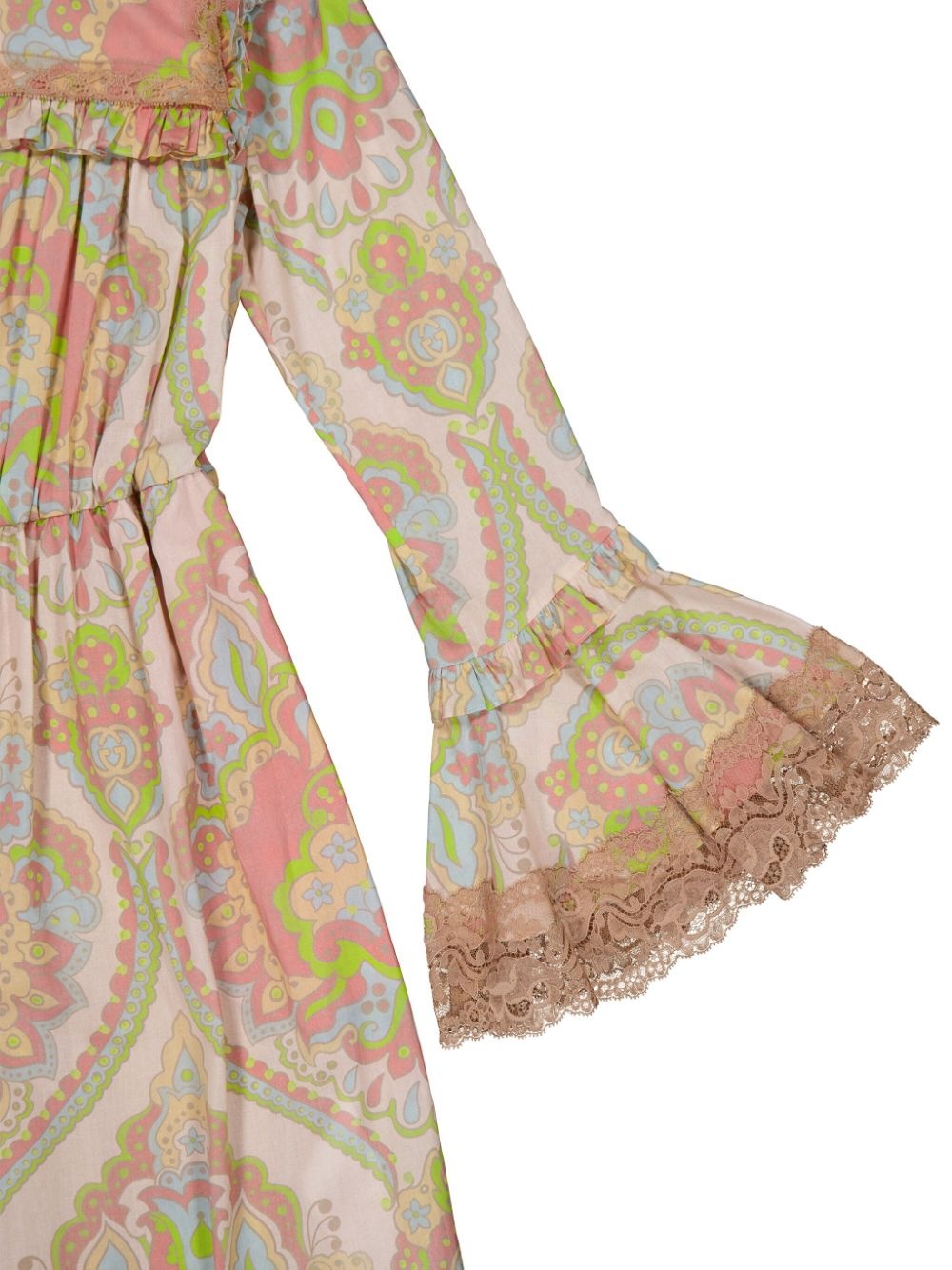 floral-print ruffle dress - 4