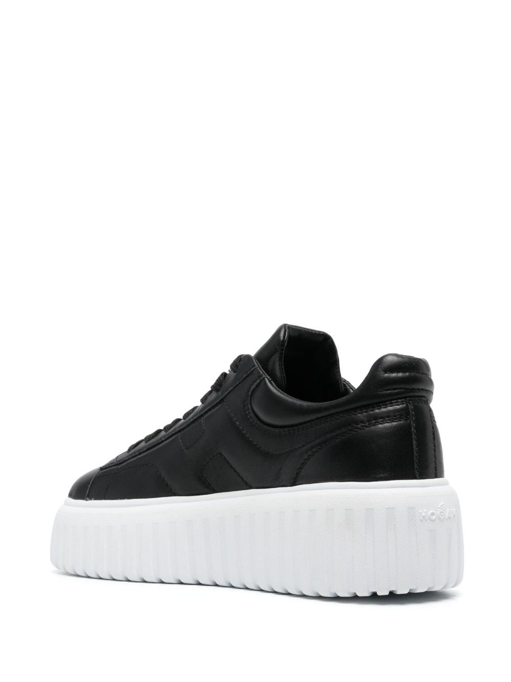 flatform lace-up sneakers - 3