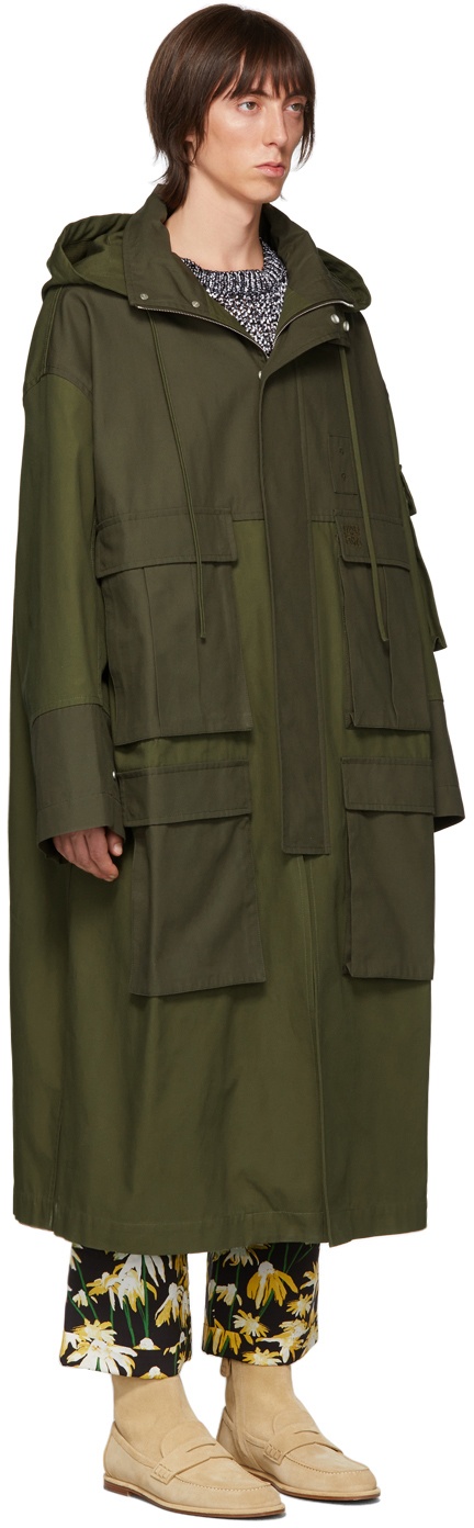 Khaki Patch Pocket Coat - 2