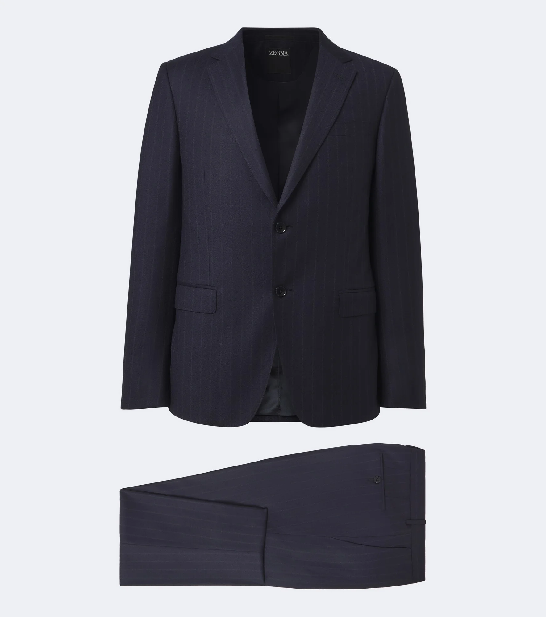 Pinstripe wool suit - 1