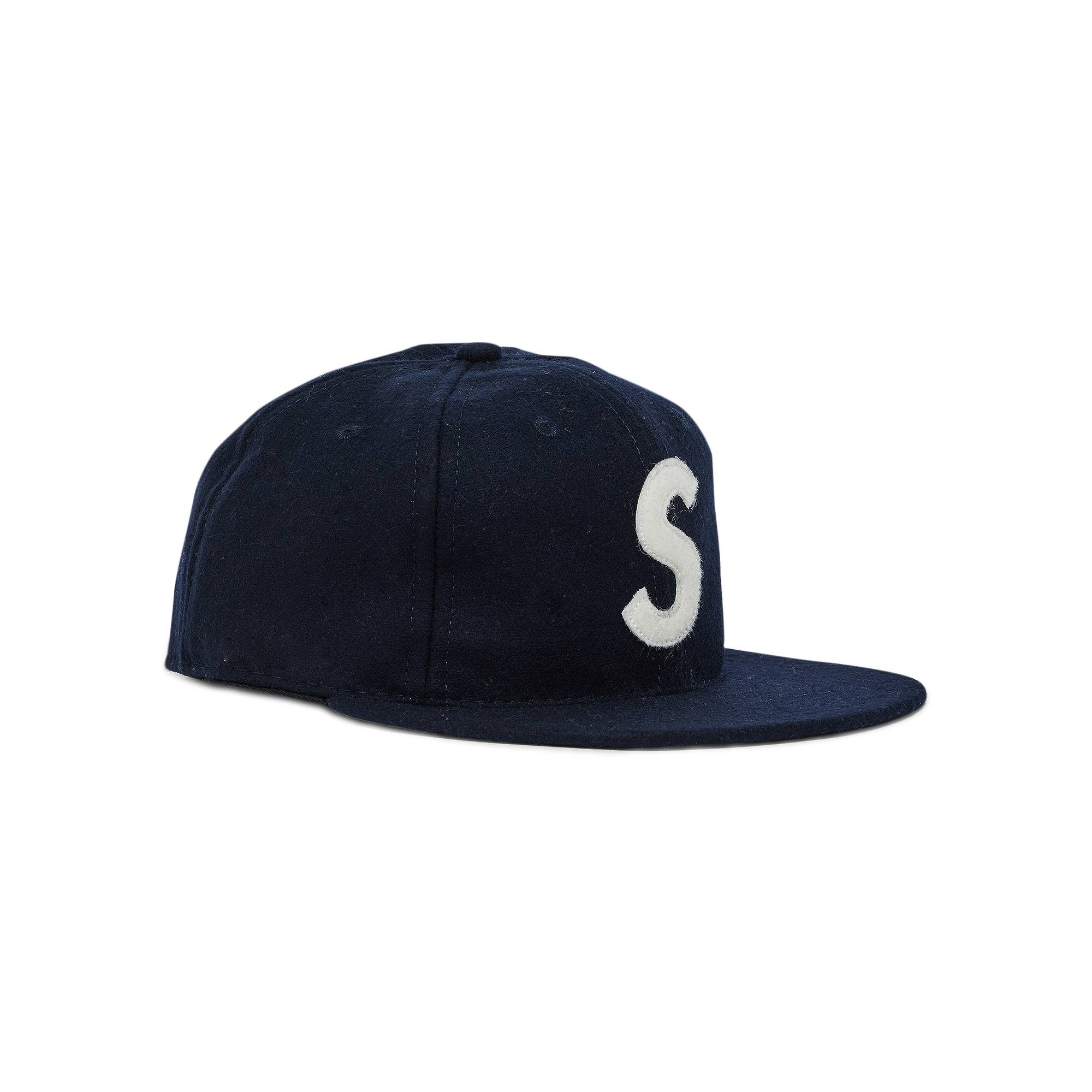 Supreme x Ebbets S Logo Fitted 6-Panel 'Navy'