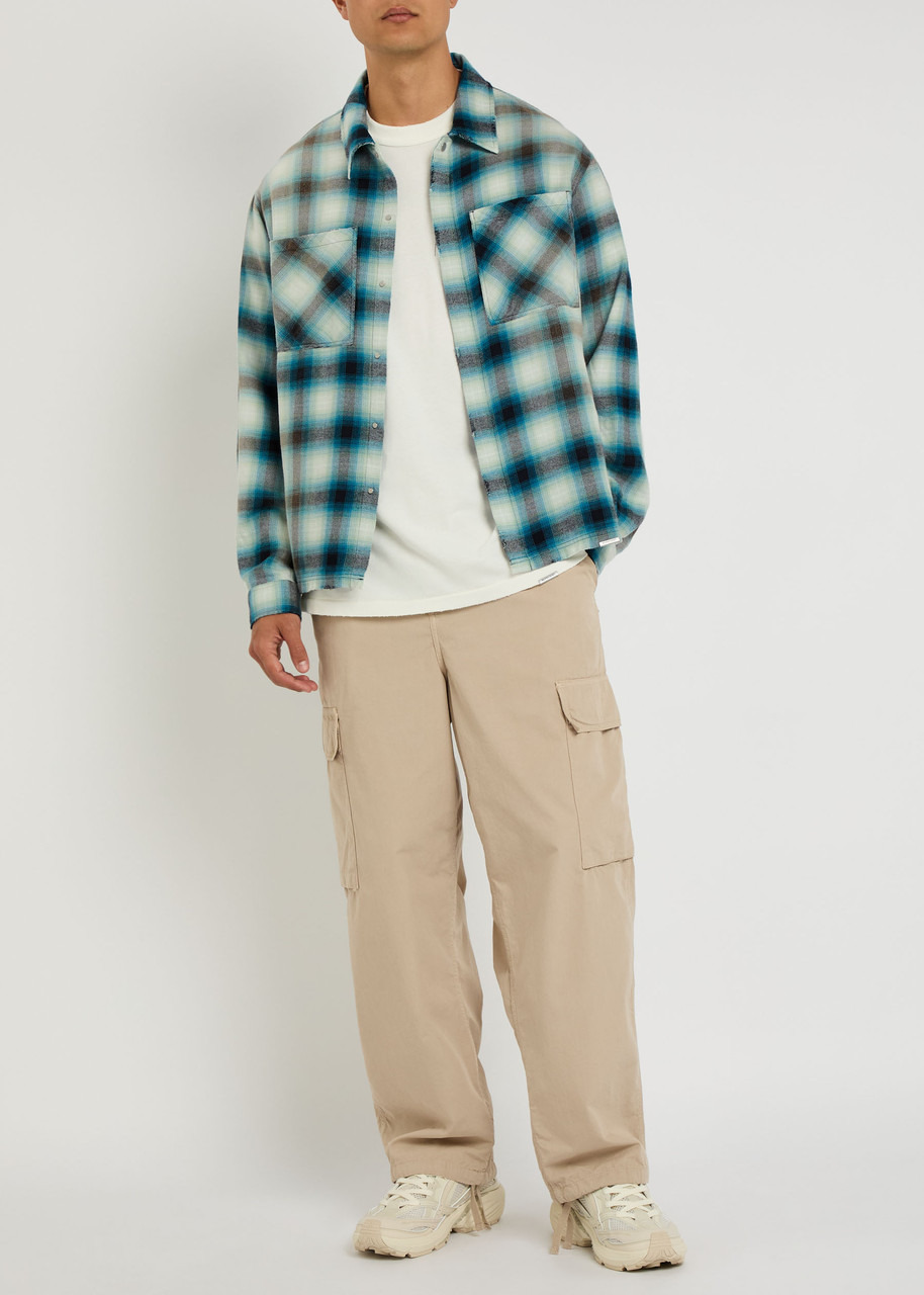 Represent Sun Bleached Flannel Shirt - 4