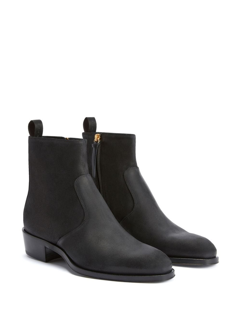 Giuseppe Zanotti suede panelled ankle boots outlook