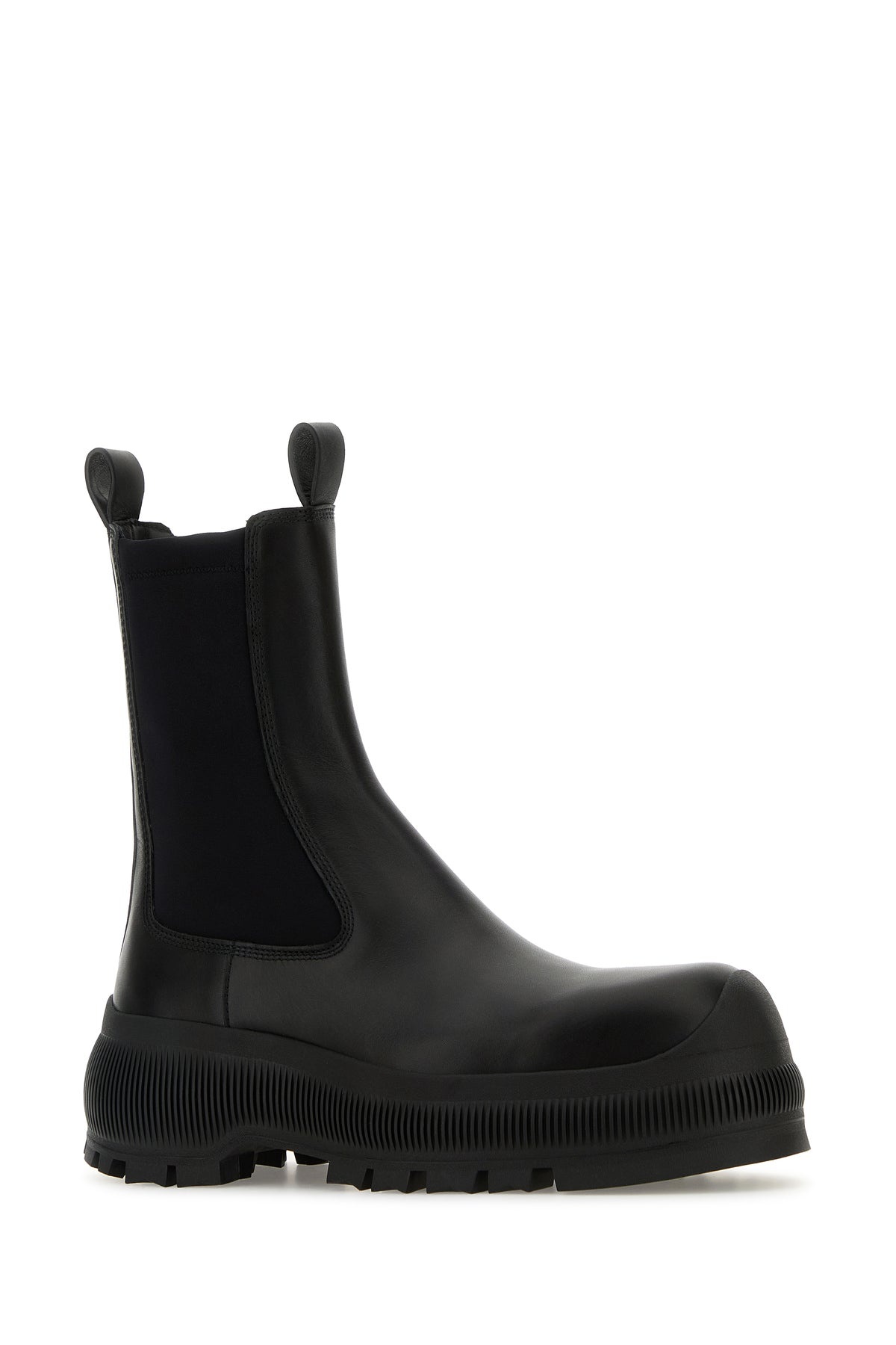 Black leather Chelsea ankle boots - 2