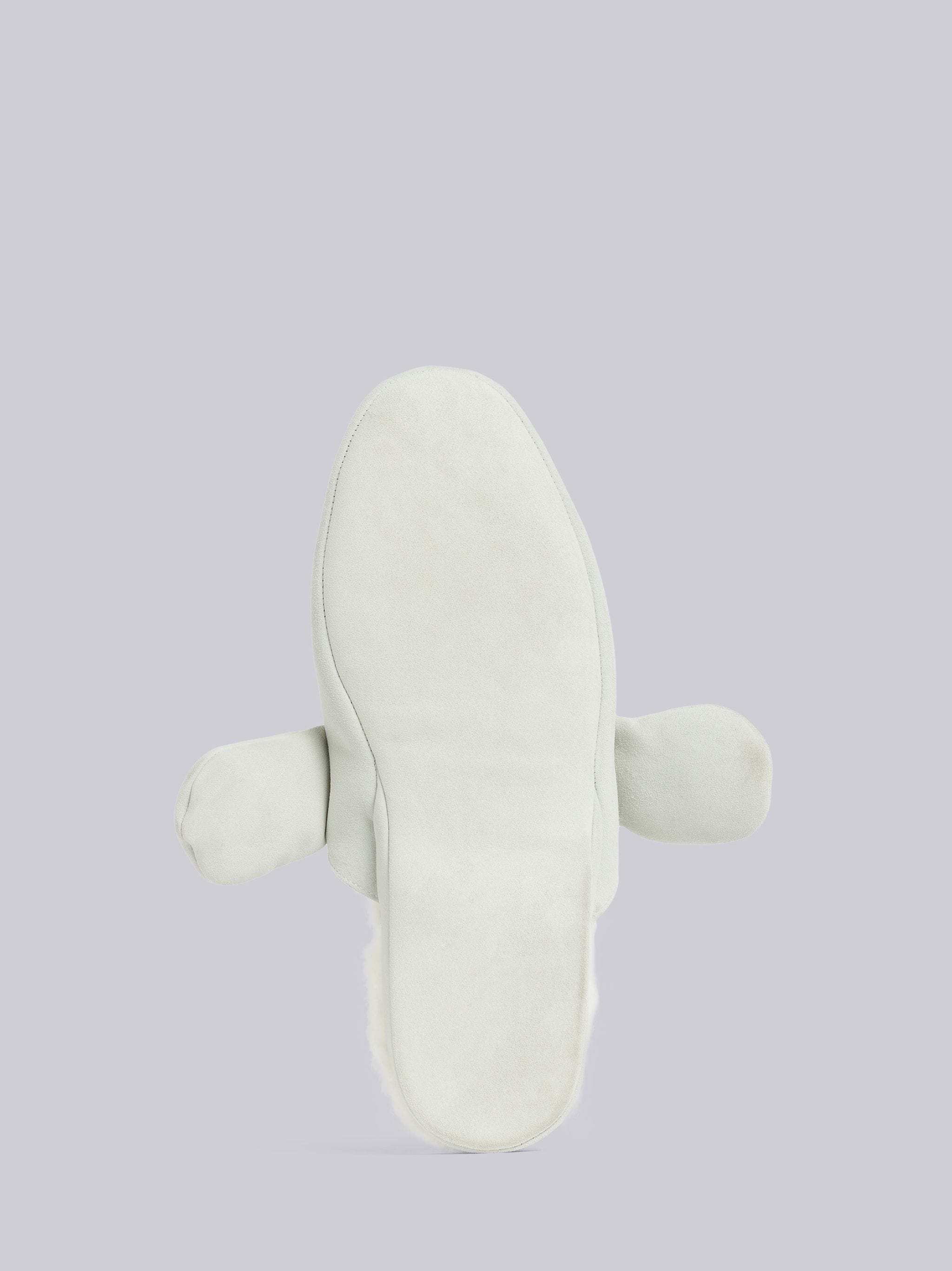 White Shearling and Suede Hector Slipper - 5