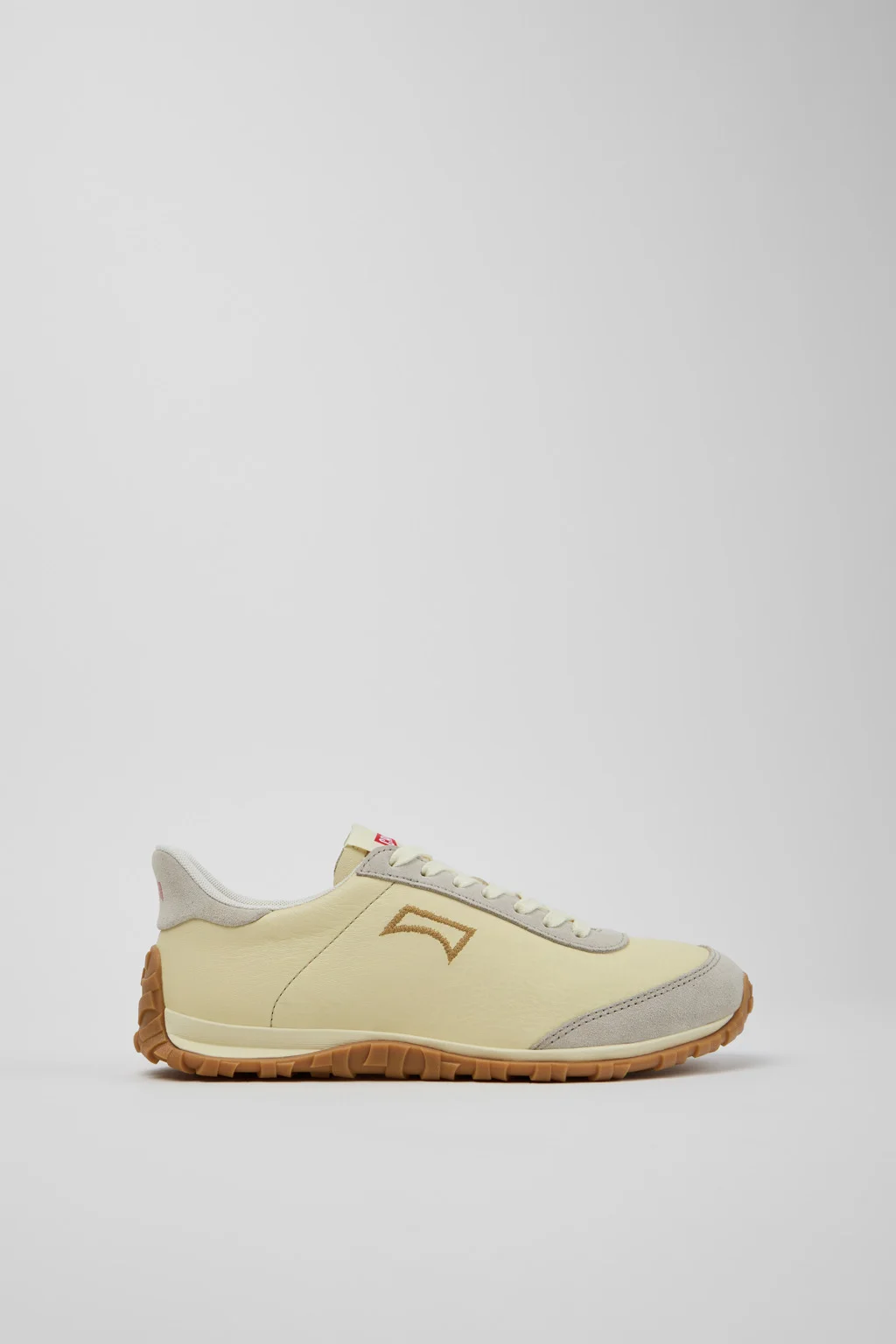 Drift Walk Beige Leather and Nubuck Sneakers for Women. - 1