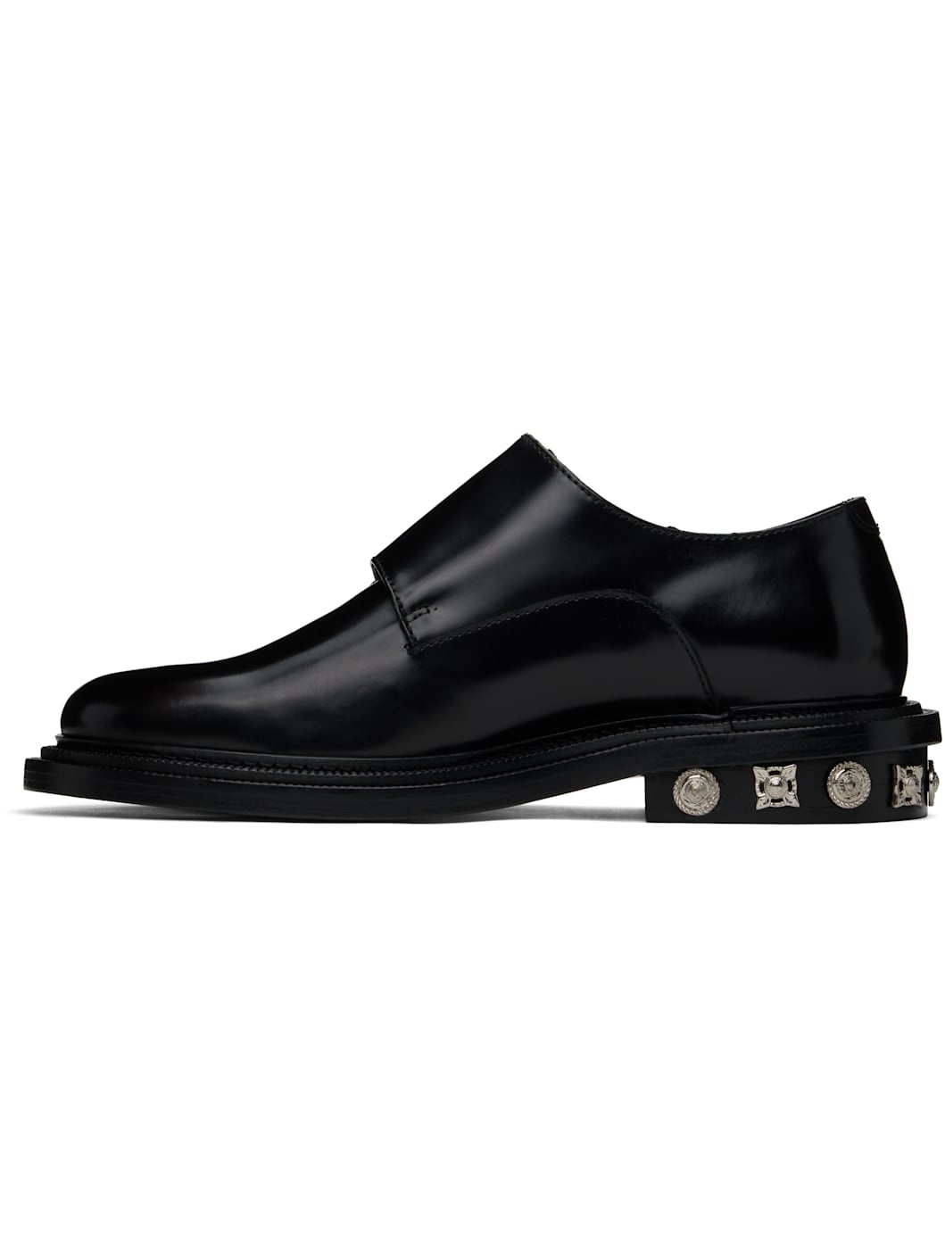 Black Polished Monkstraps - 3
