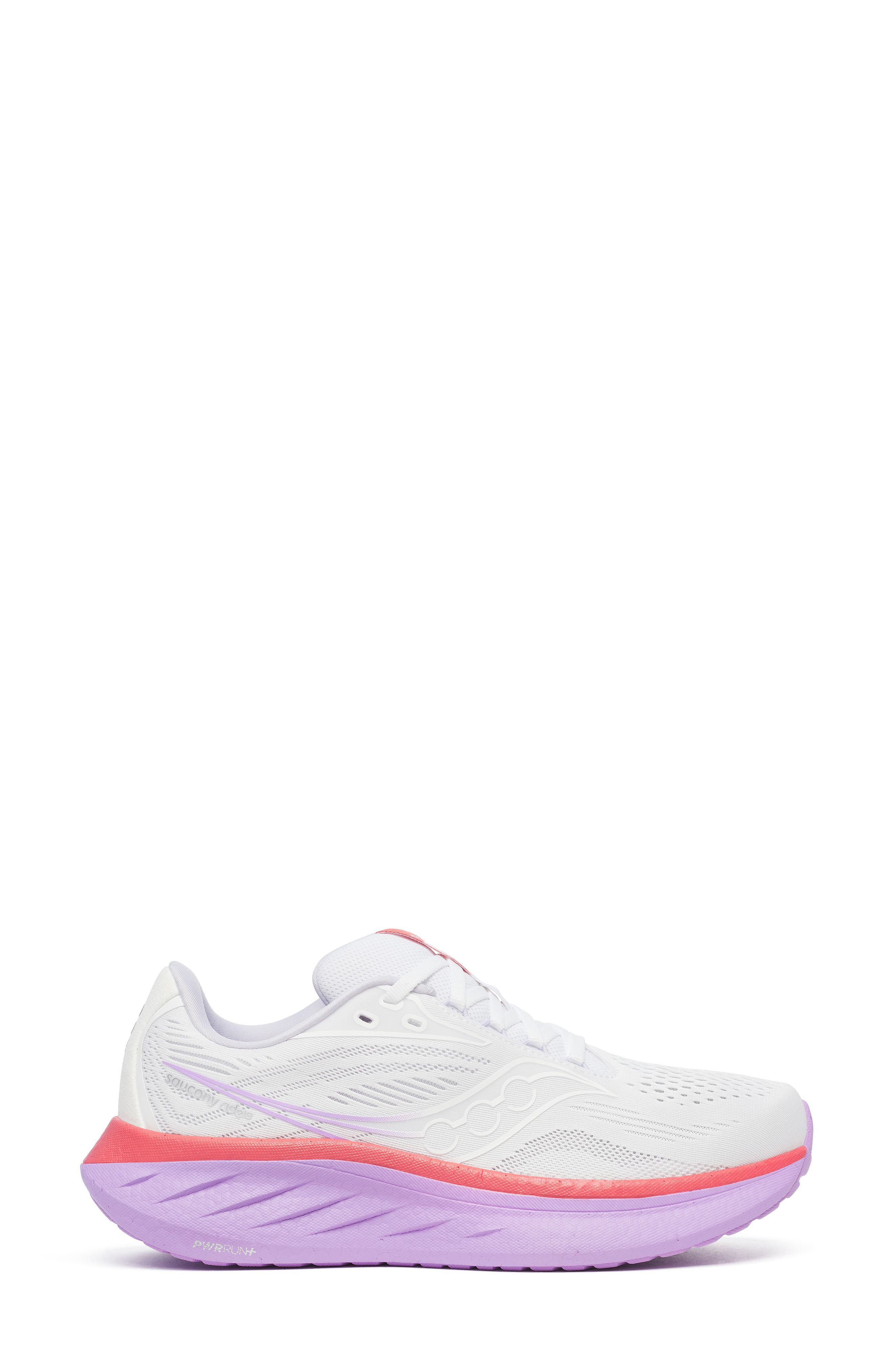 Saucony Ride 18 Running Shoe in White/Coral at Nordstrom - 3