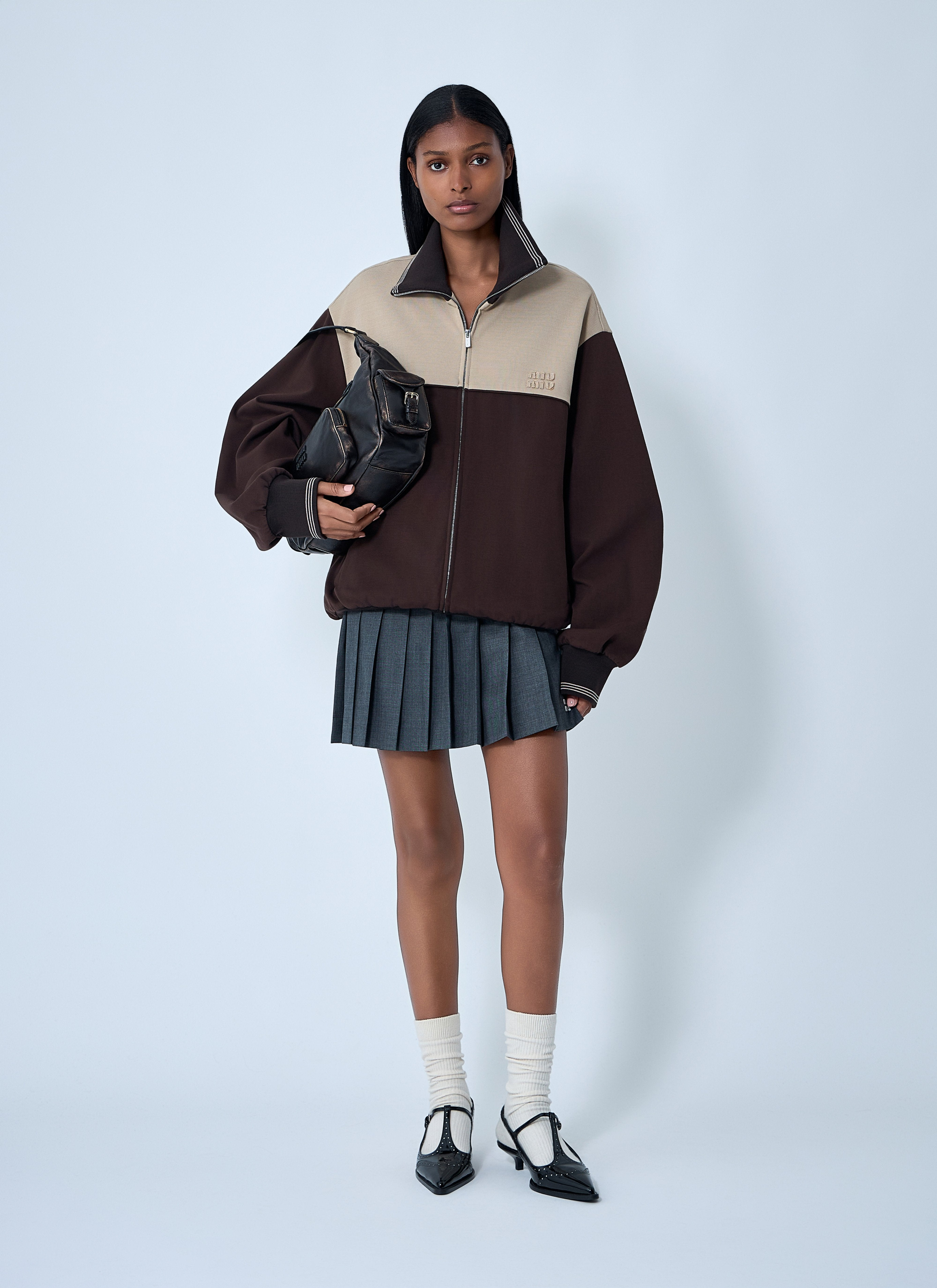 Miu Miu Women Contrast Panel Jacket - 2
