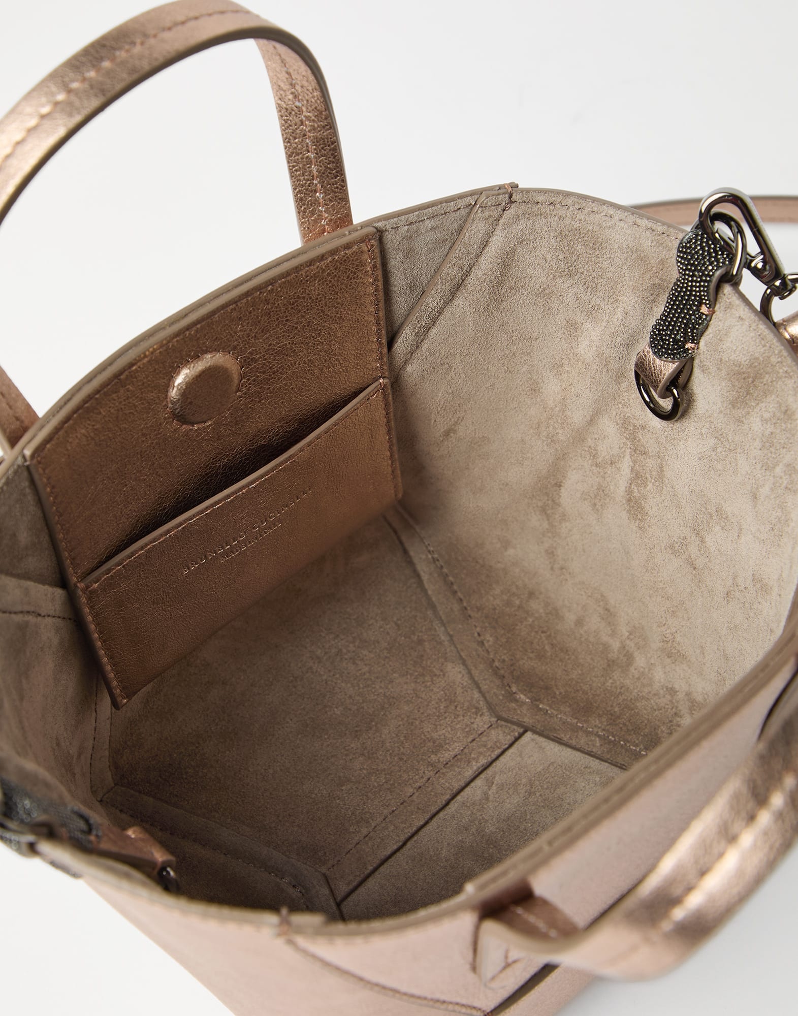 BC Duo mini bag in lamé calfskin with monili - 5