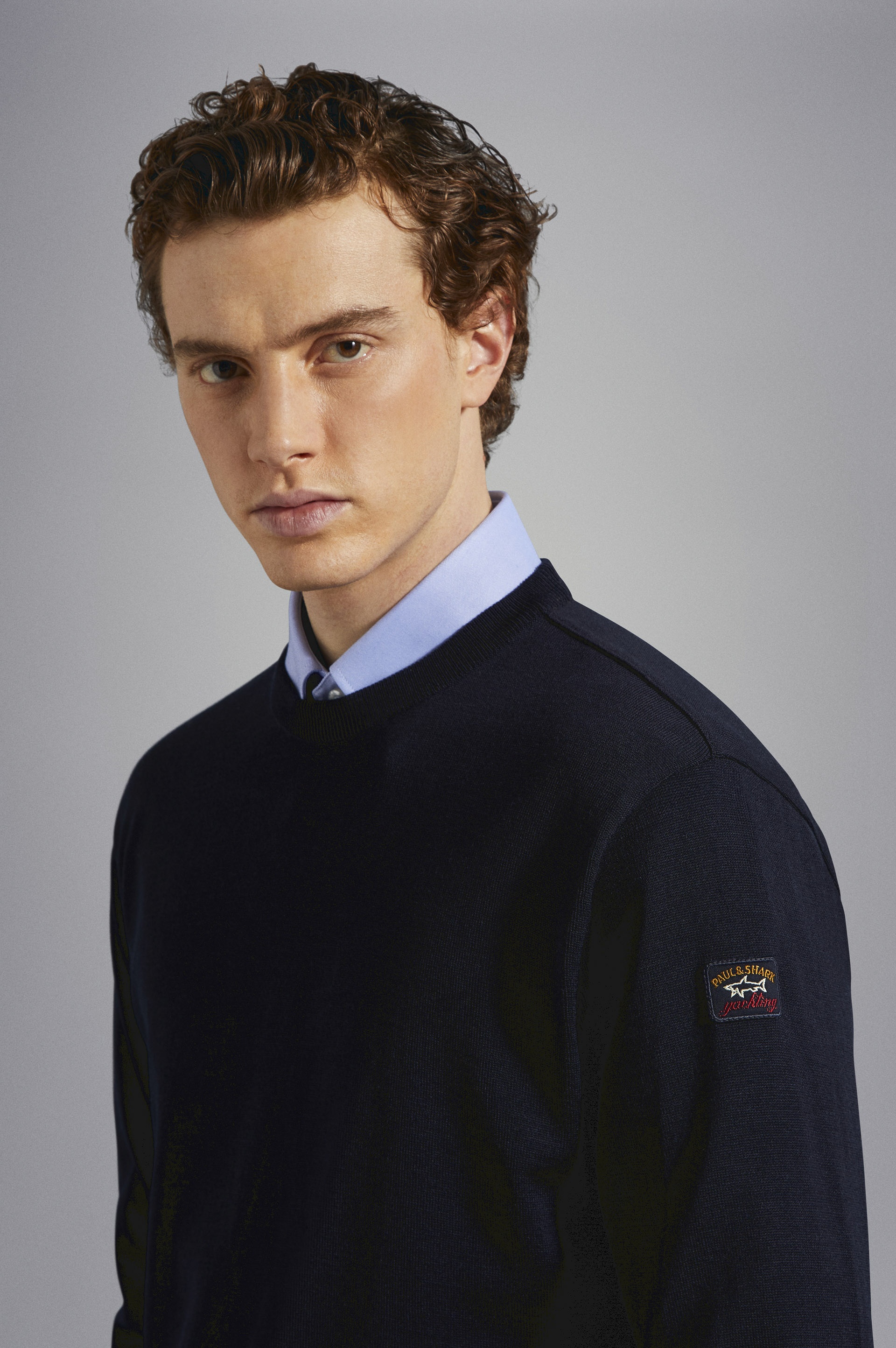 MERINO WOOL CREW NECK WITH ICONIC BADGE - 4