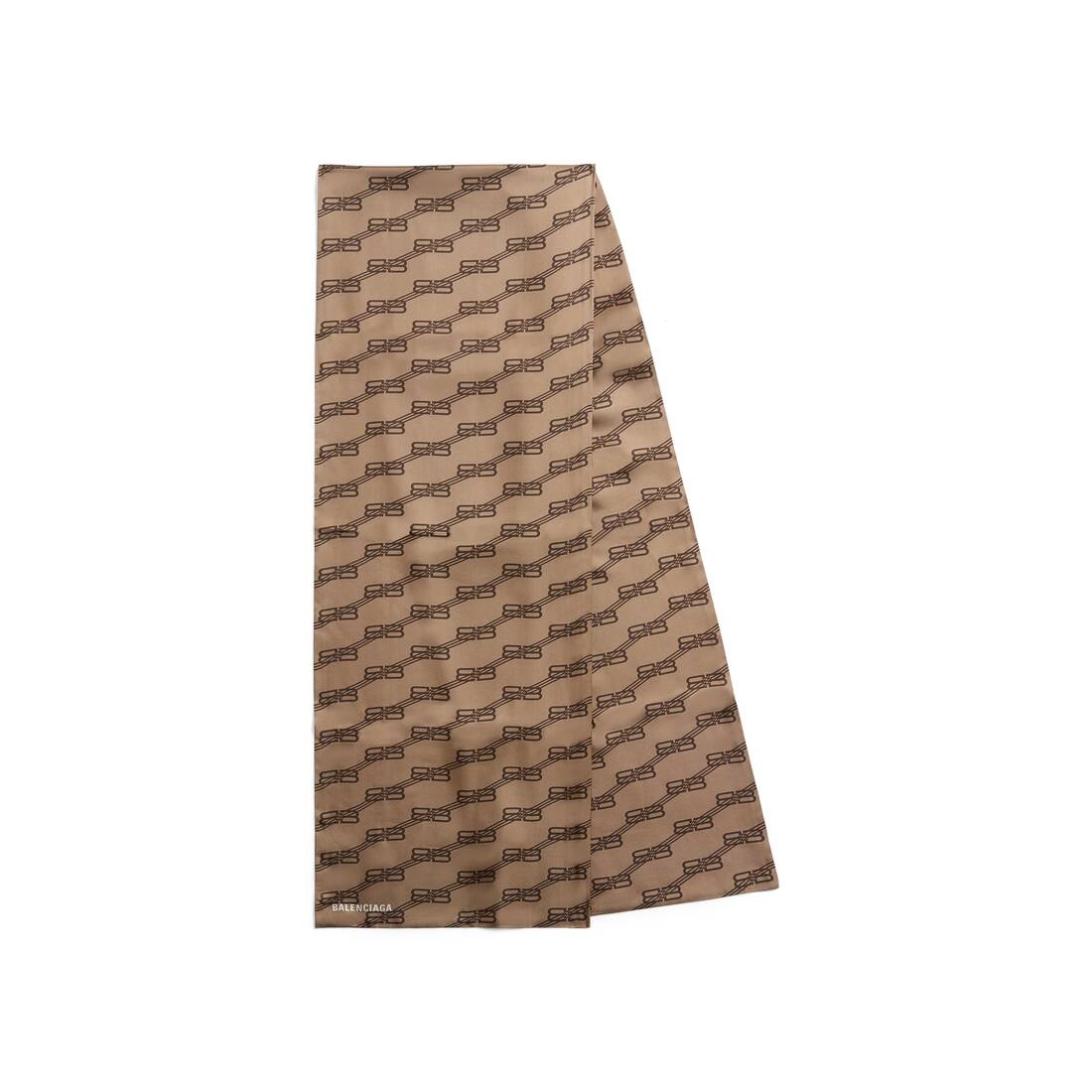 Women's Bb Monogram Long Stola in Beige - 2