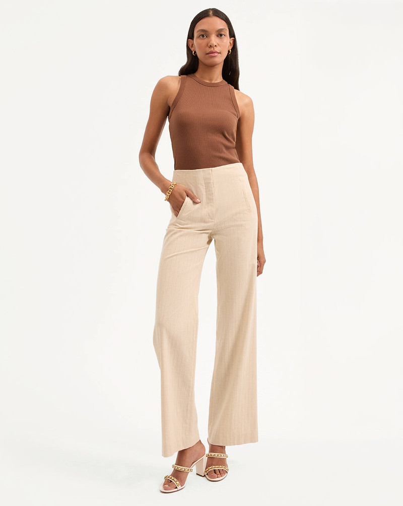 VERONICA BEARD JUDE METALLIC PINSTRIPE PANT outlook