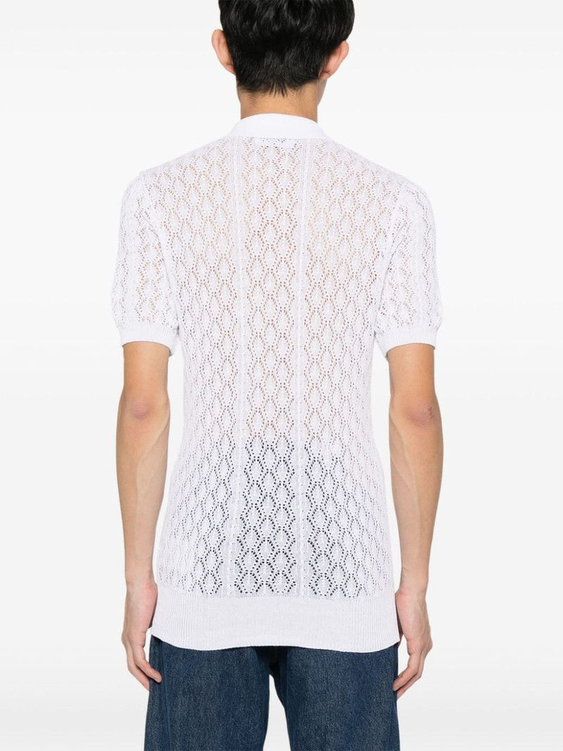 open-knit polo shirt 4